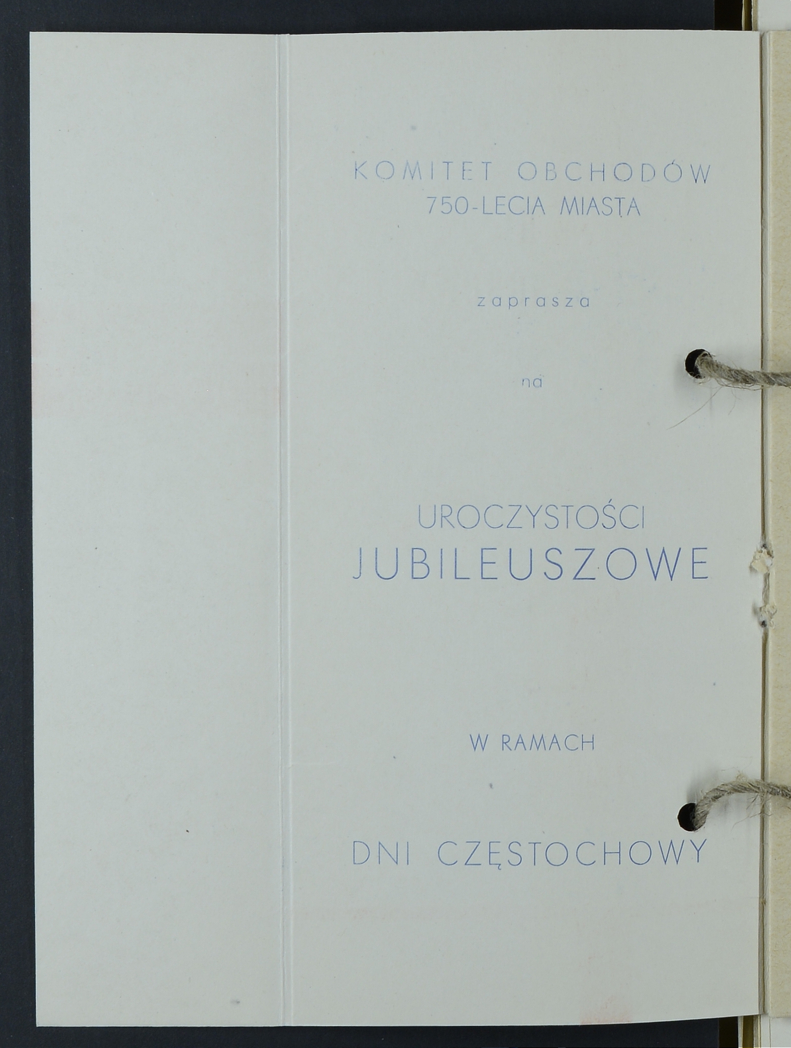 Program imprez dni Częstochowy w ramach obchodów 750-lecia Częstochowy i 1000-lecia Państwa Polskiego